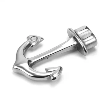 316L Stainless Steel Anchor Hook Double Hole Fit 5mm Leather Rope Bracelet Clasp Accessory DIY Men's Jewelry Connectors Findings
316L Stainless Steel Anchor Hook Double Hole Fit 5mm Leather Rope Bracelet Clasp Accessory DIY Men's Jewelry Connectors Findings