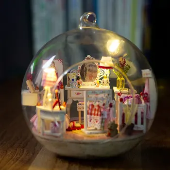 Diy Dollhouse Miniature Wooden Funitures Puzzle Toy Building Princess Room Kits for Kid Adult Mini Cute Glassball Voice Control
Diy Dollhouse Miniature Wooden Funitures Puzzle Toy Building Princess Room Kits for Kid Adult Mini Cute Glassball Voice Control