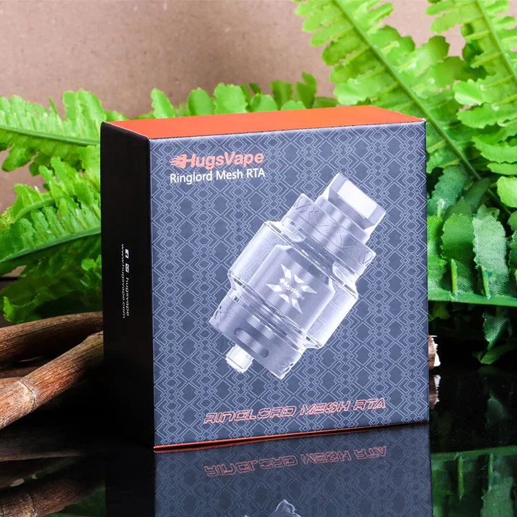 New Hugsvape Ring Lord Mesh RTA Vape Tank 26mm Round Airflow Single Coil 2ml/5ml Capacity Big Cloud Electronic Cigarette
New Hugsvape Ring Lord Mesh RTA Vape Tank 26mm Round Airflow Single Coil 2ml/5ml Capacity Big Cloud Electronic Cigarette