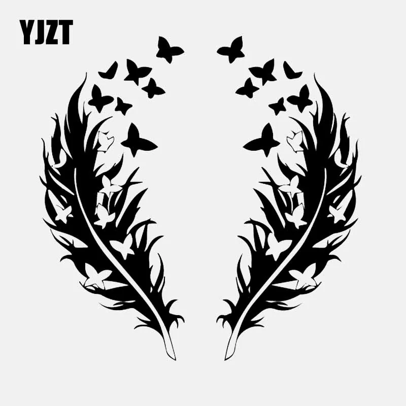 YJZT 15.8M*15.9CM Vinyl Decal Feathers Butterfly Romantic Design Car Stickers Black/Silver C24-0325
YJZT 15.8M*15.9CM Vinyl Decal Feathers Butterfly Romantic Design Car Stickers Black/Silver C24-0325