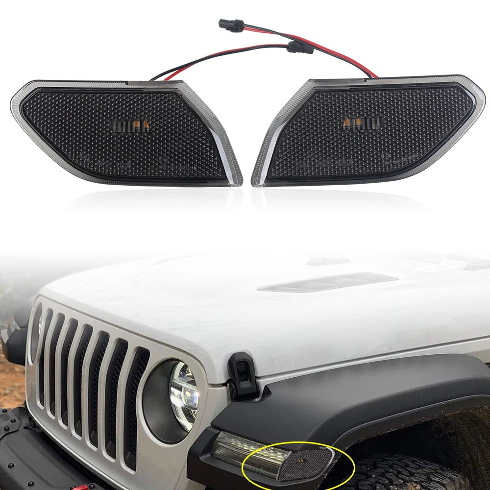For Jeep Wrangler LED turn Signals JL side marker amber led lighting turnning lights
For Jeep Wrangler LED turn Signals JL side marker amber led lighting turnning lights