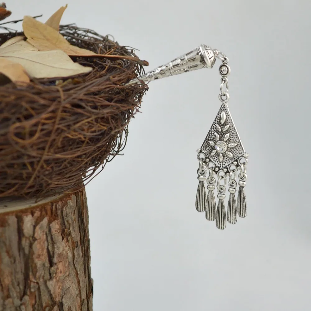New Fashion Hair Jewelry 2 Styles Elegant Vintage Silver Pendant Tassel Hair Sticks Hairpin Women Headdress Charm Accessory
New Fashion Hair Jewelry 2 Styles Elegant Vintage Silver Pendant Tassel Hair Sticks Hairpin Women Headdress Charm Accessory