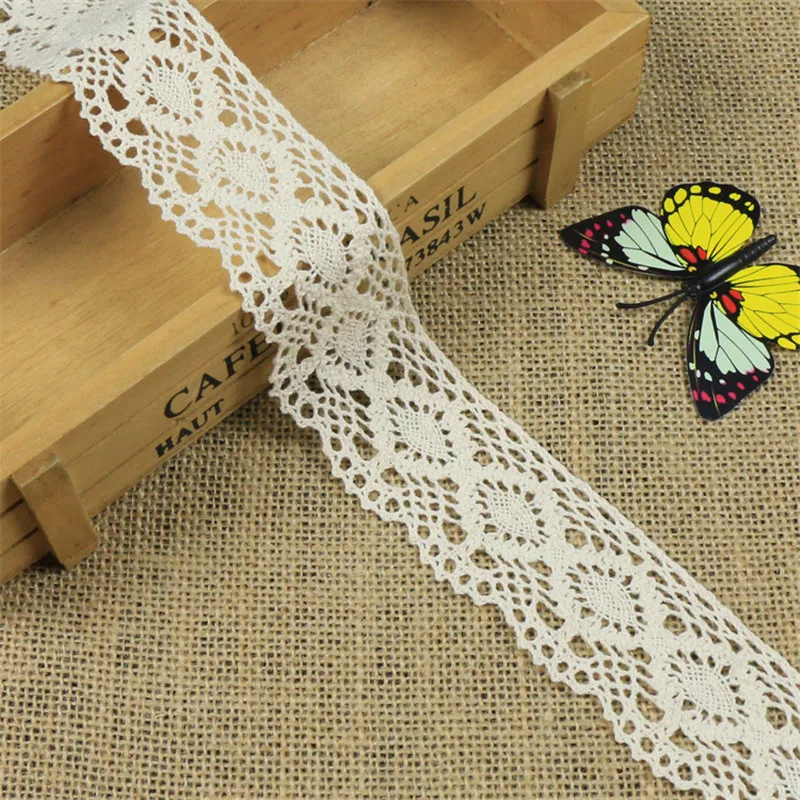 4.3cm Apparel Sewing Fabric 5 Yards DIY Ivory Cream Black Trim Cotton Crocheted Lace Fabric Ribbon Handmade Accessories Craft
4.3cm Apparel Sewing Fabric 5 Yards DIY Ivory Cream Black Trim Cotton Crocheted Lace Fabric Ribbon Handmade Accessories Craft