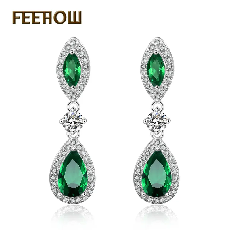 FEEHOW Luxury Dangles Long Drop Earrings For Women Wedding Ohrringe Water Drop Zircon Wholesale Jewelry FWEP2048
FEEHOW Luxury Dangles Long Drop Earrings For Women Wedding Ohrringe Water Drop Zircon Wholesale Jewelry FWEP2048