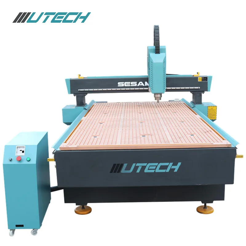 UTECH 4*8 футов деревообрабатывающий фрезерный станок с ЧПУ для резки древесины ПВХ