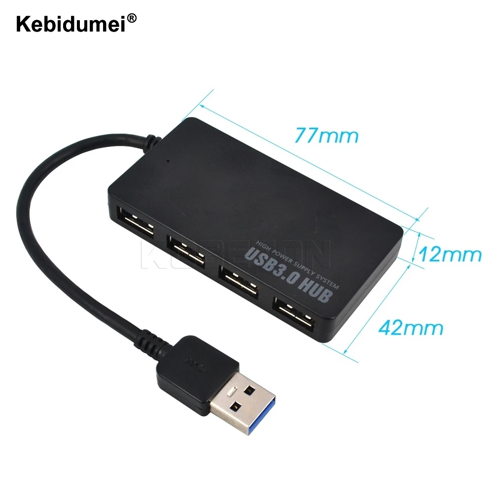 Kebidumei USB 3.0 Hubs Compact 4 Port USB 3.0 Hub Splitter Adapter 5Gbps for PC Mac Laptop Notebook Desktop
Kebidumei USB 3.0 Hubs Compact 4 Port USB 3.0 Hub Splitter Adapter 5Gbps for PC Mac Laptop Notebook Desktop
