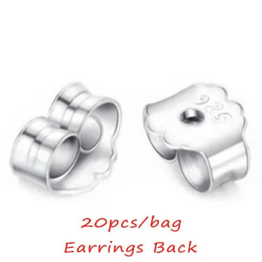20pcs/bag 4mm 925 Sterling Silver Butterfly Earrings Back Fit Stud Earrings Clasp Stopper DIY Earring Fashion Jewelry Findings
20pcs/bag 4mm 925 Sterling Silver Butterfly Earrings Back Fit Stud Earrings Clasp Stopper DIY Earring Fashion Jewelry Findings