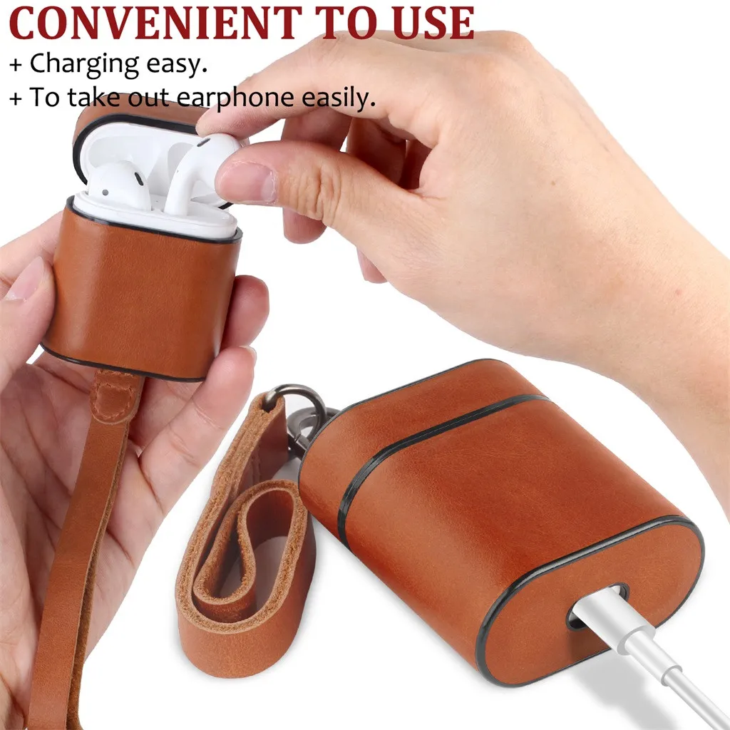 Leather Cover Skin Case With Carabiner Protective For Apple AirPods Earphones 12.14
Leather Cover Skin Case With Carabiner Protective For Apple AirPods Earphones 12.14