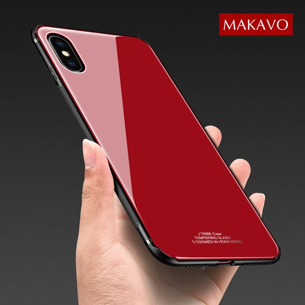 MAKAVO Cover Case For iPhone XS Tempered Glass Hard Phone Cases For iPhone XR iPhone XS Max
MAKAVO Cover Case For iPhone XS Tempered Glass Hard Phone Cases For iPhone XR iPhone XS Max