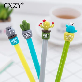 CXZY 4PCS/lot creative cactus Succulent Plants gel pen 0.5mm Black ink stationary kawaii cute korea japanese school gift 1Z830
CXZY 4PCS/lot creative cactus Succulent Plants gel pen 0.5mm Black ink stationary kawaii cute korea japanese school gift 1Z830