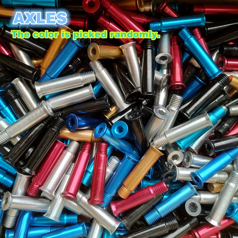 100PCS Aluminum skating Axles Red gold blue color axles roller skates parts Ultralight axles skating screw
100PCS Aluminum skating Axles Red gold blue color axles roller skates parts Ultralight axles skating screw