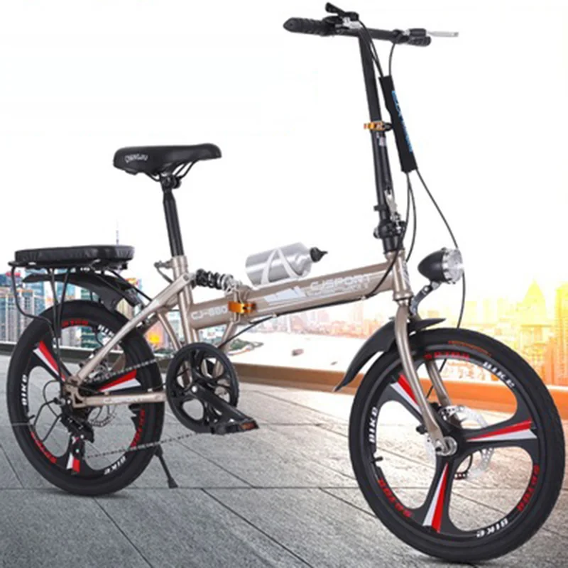 Adult Variable Speed Folding Bicycle 20-Inch Men's And Women's Bicycle Disc Brake Integrated Wheel Portable Ultra Light Bike
Adult Variable Speed Folding Bicycle 20-Inch Men's And Women's Bicycle Disc Brake Integrated Wheel Portable Ultra Light Bike