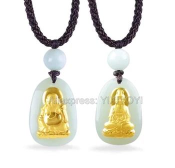 Natural White Hetian Jade + 18K Solid Gold Inlaid GuanYin Buddha Lucky Amulet Small Pendant + Free Necklace Charm Fine Jewelry
Natural White Hetian Jade + 18K Solid Gold Inlaid GuanYin Buddha Lucky Amulet Small Pendant + Free Necklace Charm Fine Jewelry