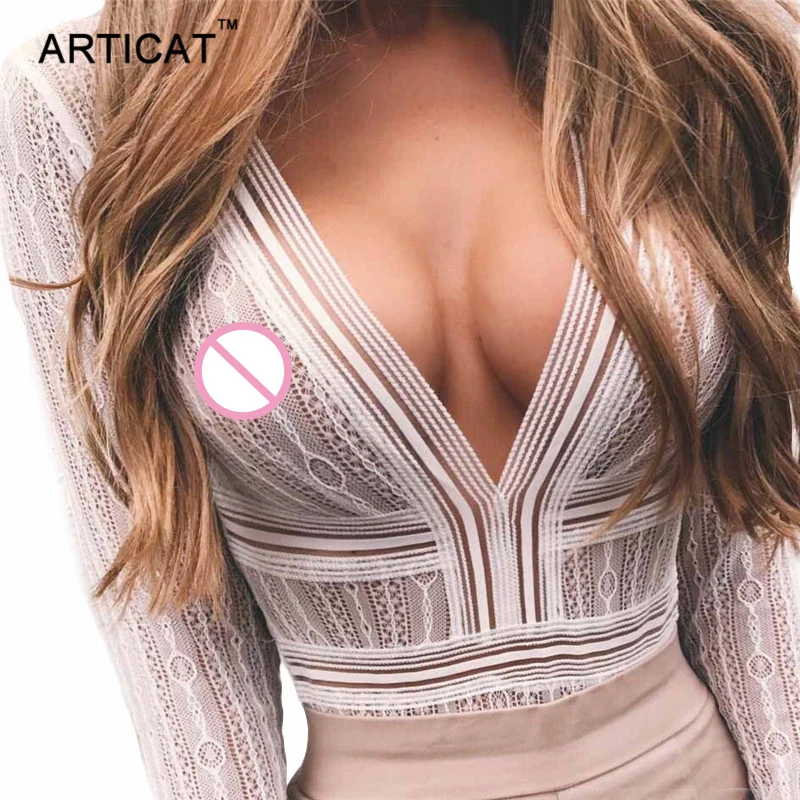 Articat White Lace Bodycon Bodysuit Women Sexy Deep V-Neck Backless Rompers Womens Jumpsuit Body Feminino Overalls Mesh Playsuit
Articat White Lace Bodycon Bodysuit Women Sexy Deep V-Neck Backless Rompers Womens Jumpsuit Body Feminino Overalls Mesh Playsuit
