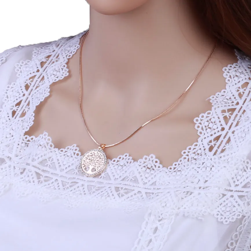 Tree Of Life Crystal Gold Necklaces Women Choker Silver Color Short Chains Cute Tree Pattern New Fashion Necklace Collier kolye
Tree Of Life Crystal Gold Necklaces Women Choker Silver Color Short Chains Cute Tree Pattern New Fashion Necklace Collier kolye
