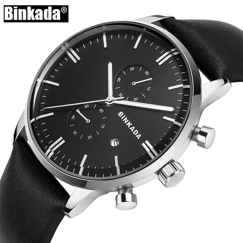 Binkada Для мужчин S Часы лучший бренд класса люкс Военная Униформа Спорт световой