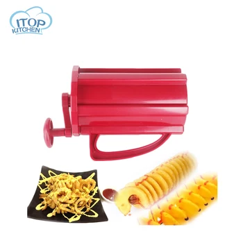 ITOP Tornado Potato Slicer Red Spiral Carrot Blade Cutter Vegetable Cutter DIY Noodle Spaghetti Maker
ITOP Tornado Potato Slicer Red Spiral Carrot Blade Cutter Vegetable Cutter DIY Noodle Spaghetti Maker