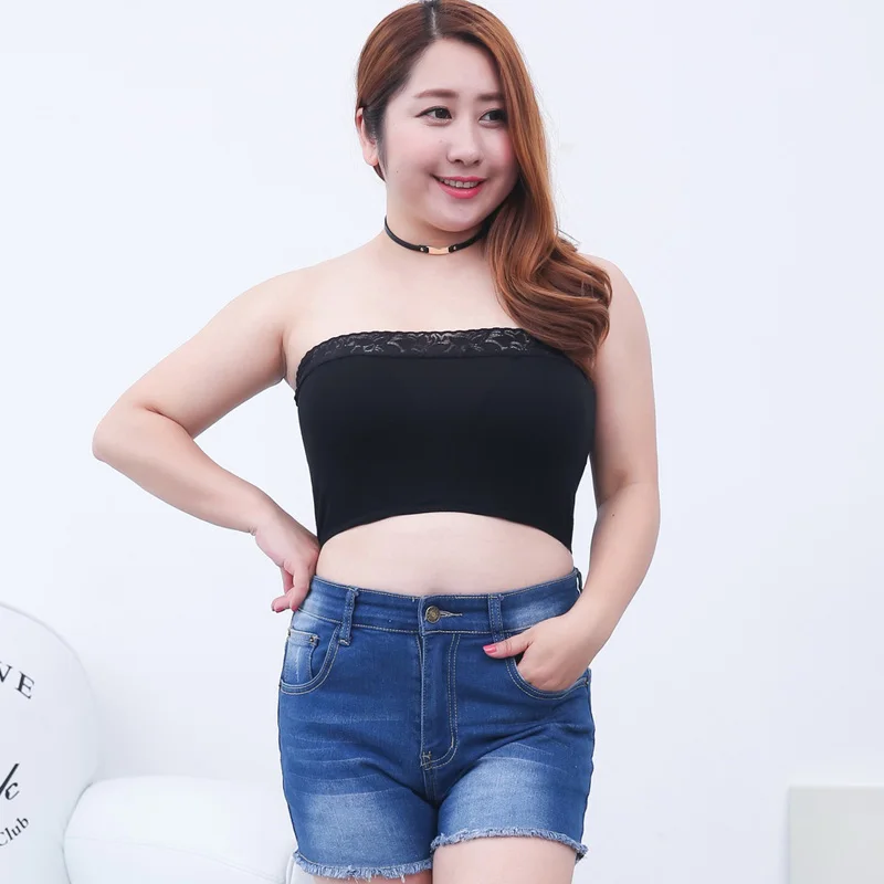 Ladies Sexy Large Plus Size Tube Top Underwear Women Lace Fashion Strapless Bandeau Crop Simple Color Bra Intimates Clothes
Ladies Sexy Large Plus Size Tube Top Underwear Women Lace Fashion Strapless Bandeau Crop Simple Color Bra Intimates Clothes