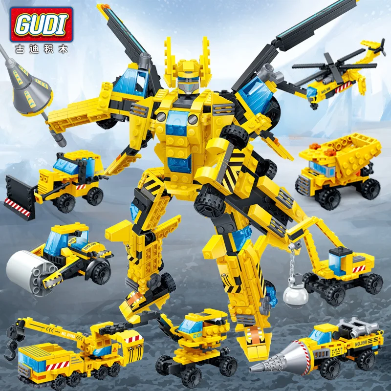 Newest GUDI 8 in 1 Legoings Engineering Machine Armor Three Changeable Building Block Fighter Ship Blocks Set Toys for Children
Newest GUDI 8 in 1 Legoings Engineering Machine Armor Three Changeable Building Block Fighter Ship Blocks Set Toys for Children