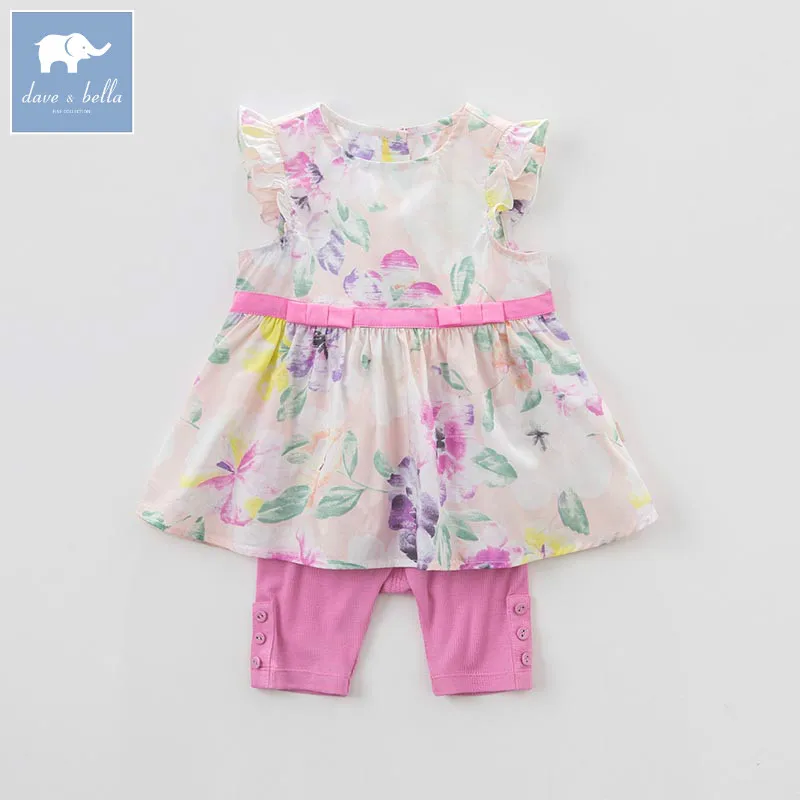 DBJ7301 dave bella summer baby girls floral clothing sets children infant toddler suit kids high quality clothes
DBJ7301 dave bella summer baby girls floral clothing sets children infant toddler suit kids high quality clothes