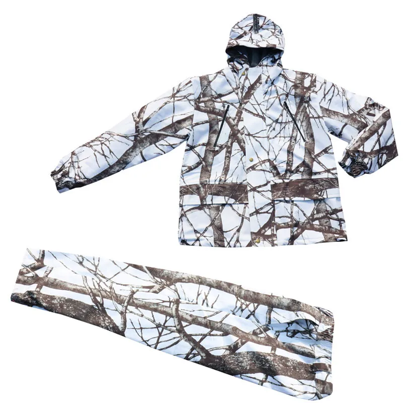 Winter Cold Weather Thicken Lining Fleece White Snow Bionic Camouflage Hunting Tactical Fishing Clothing Ghillie Suit Jacket Pan
Winter Cold Weather Thicken Lining Fleece White Snow Bionic Camouflage Hunting Tactical Fishing Clothing Ghillie Suit Jacket Pan