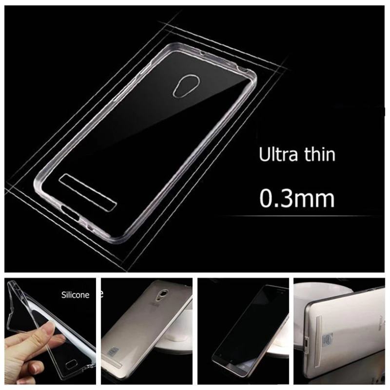 Ультра-тонкий 0 3 мм прозрачный ТПУ мягкий чехол для Asus zenfone 5 мобильного телефона
