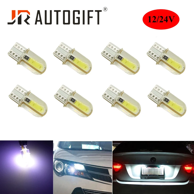 10pcs LED W5W T10 194 168 W5W COB Led Parking Bulb Auto Wedge Clearance Lamp Silica Bright White License Light Bulbs Car Styling
10pcs LED W5W T10 194 168 W5W COB Led Parking Bulb Auto Wedge Clearance Lamp Silica Bright White License Light Bulbs Car Styling