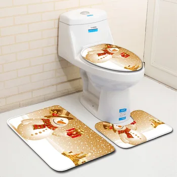 F Christmas Bath Mat 3 Piece Anti-Slip Absorbent Bathroom Rugs and Mats Set Doors Cheap Carpet Toliet Mat Lip Cover Xmas Gift
F Christmas Bath Mat 3 Piece Anti-Slip Absorbent Bathroom Rugs and Mats Set Doors Cheap Carpet Toliet Mat Lip Cover Xmas Gift