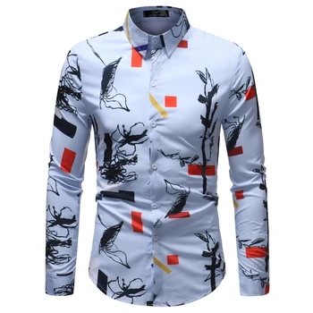 Mens Vintage Print Long Sleeve Casual Shirt | 2018 Autumn Male Slim Fit Shirt Camisas Para Hombre Men Streetwear Social Shirt
Mens Vintage Print Long Sleeve Casual Shirt | 2018 Autumn Male Slim Fit Shirt Camisas Para Hombre Men Streetwear Social Shirt