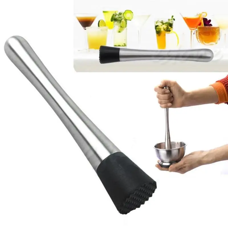 1pcs Stainless Steel Bar Cocktail Mojito Mint Muddler DIY Drink Fruit Ice Cocktail Mixer Muddler Bartenders Barware Bar Tools
1pcs Stainless Steel Bar Cocktail Mojito Mint Muddler DIY Drink Fruit Ice Cocktail Mixer Muddler Bartenders Barware Bar Tools