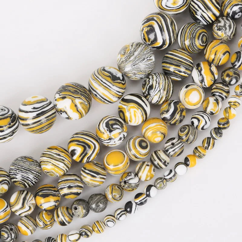 1strand 4/6/8/10/12mm Natural Stone Beads Yellow Stripes Malachite Druzy Crystal Quartz Beaded Birthstone DIY Fashion Jewelry
1strand 4/6/8/10/12mm Natural Stone Beads Yellow Stripes Malachite Druzy Crystal Quartz Beaded Birthstone DIY Fashion Jewelry
