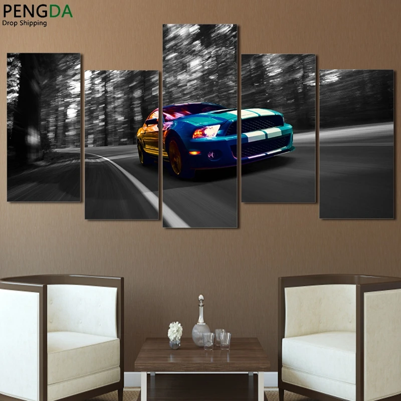 Canvas Wall Art Pictures Home Decor Framework 5 Pieces Luxury Blue Sports Car Painting HD Printed Modular Poster For Living Room
Canvas Wall Art Pictures Home Decor Framework 5 Pieces Luxury Blue Sports Car Painting HD Printed Modular Poster For Living Room