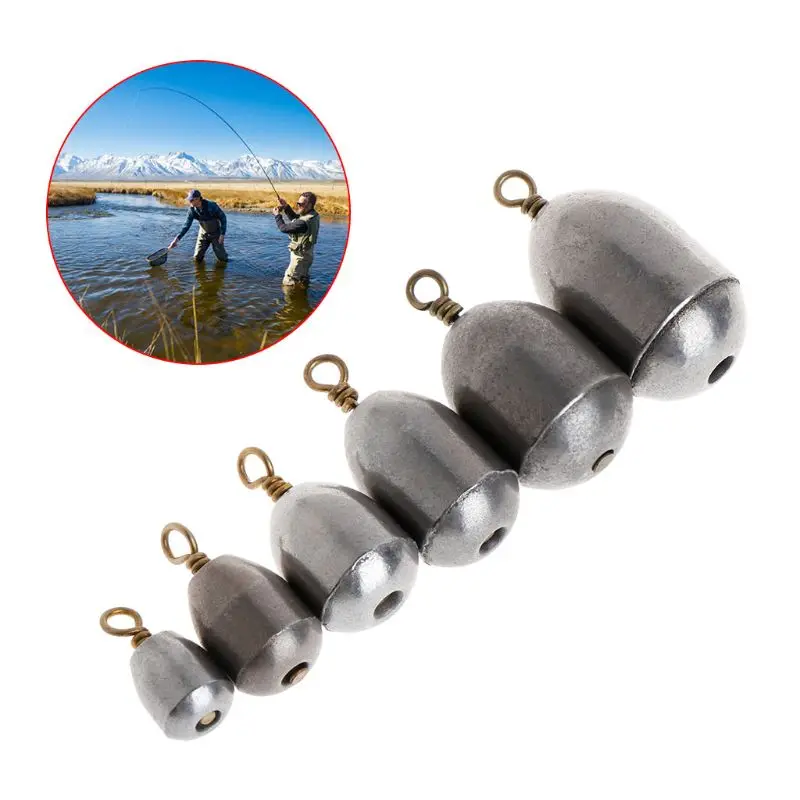 5 Pcs/Set Fishing Sinker Lead 4/7/10/14/20/28g Weights Plummet Lure Tackle Slip | Спорт и развлечения