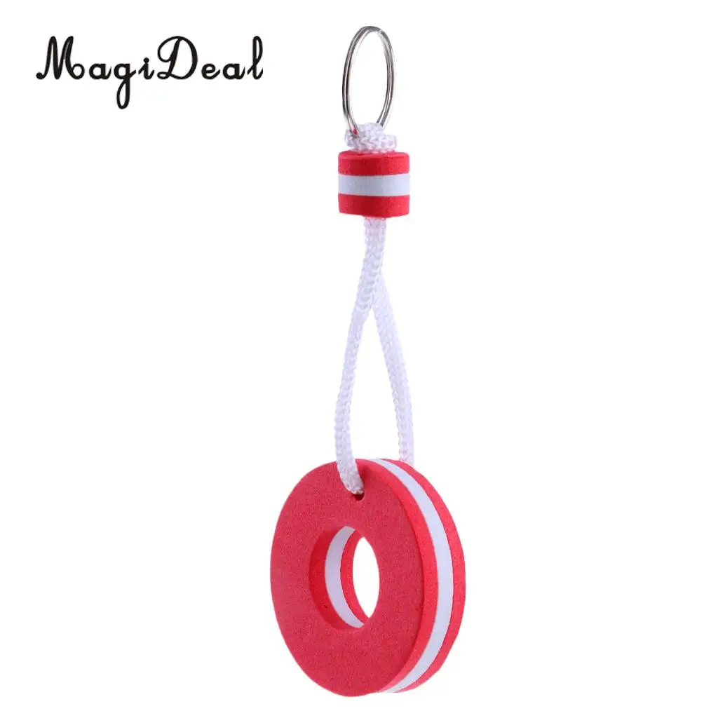 MagiDeal Boat Floating Key Chain Storage Keychain Marine Keys Holder- Red Buoy Shaped