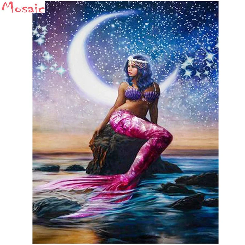 DIY 5D Diamond Painting by Number Kits,Full Drill Crystal Rhinestone Embroidery Pictures Arts Craft for Home Wall Decor Mermaid
DIY 5D Diamond Painting by Number Kits,Full Drill Crystal Rhinestone Embroidery Pictures Arts Craft for Home Wall Decor Mermaid