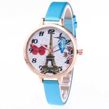 Cute New Women Watch Quartz Timer PU Leather Clock butterfly Tower Dial Timepiece Wrist watch for women Girl female
Cute New Women Watch Quartz Timer PU Leather Clock butterfly Tower Dial Timepiece Wrist watch for women Girl female