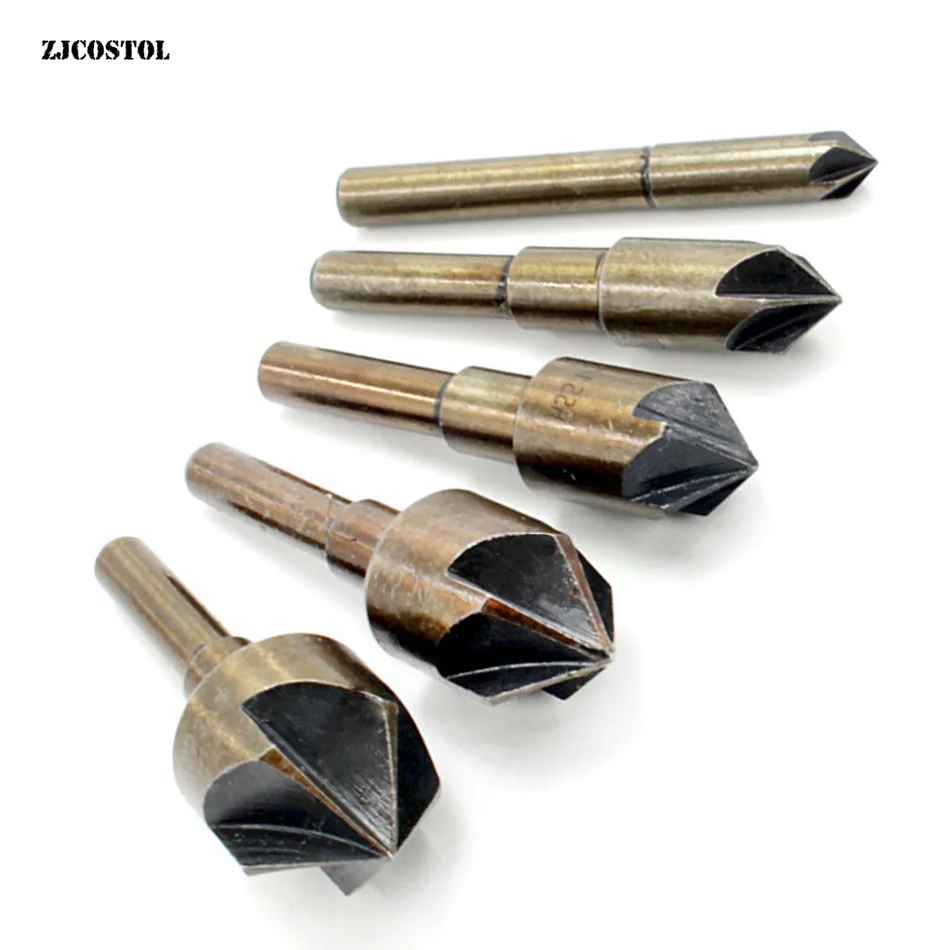 ZJCOSTOL HSS 5pcs Chamfer Countersink Set Chamfering Tool 1/4 Inch Five Edge Five Blade Tool Drill Woodworking Brocas Para Metal
ZJCOSTOL HSS 5pcs Chamfer Countersink Set Chamfering Tool 1/4 Inch Five Edge Five Blade Tool Drill Woodworking Brocas Para Metal