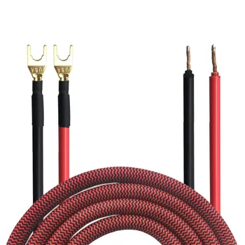 HIFI Speaker Cable 2 Spade Plug to Open Wire for Home Theater Audio Cable Gold Plated OFC 1M 1.5M 2M 2.5M
HIFI Speaker Cable 2 Spade Plug to Open Wire for Home Theater Audio Cable Gold Plated OFC 1M 1.5M 2M 2.5M