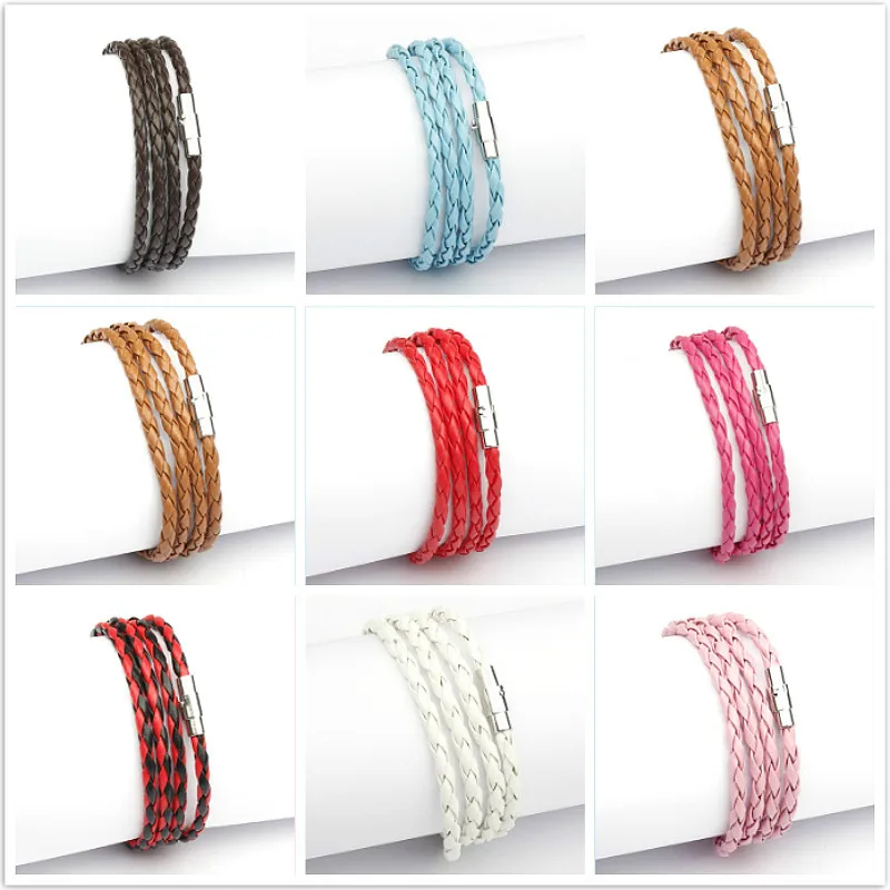 Hot Sale Style 2019 Latest Popular 4 Circle Leather Bracelet for Men Wrap Bracelets Vintage Black Free Shipping 11 Color Choose
Hot Sale Style 2019 Latest Popular 4 Circle Leather Bracelet for Men Wrap Bracelets Vintage Black Free Shipping 11 Color Choose