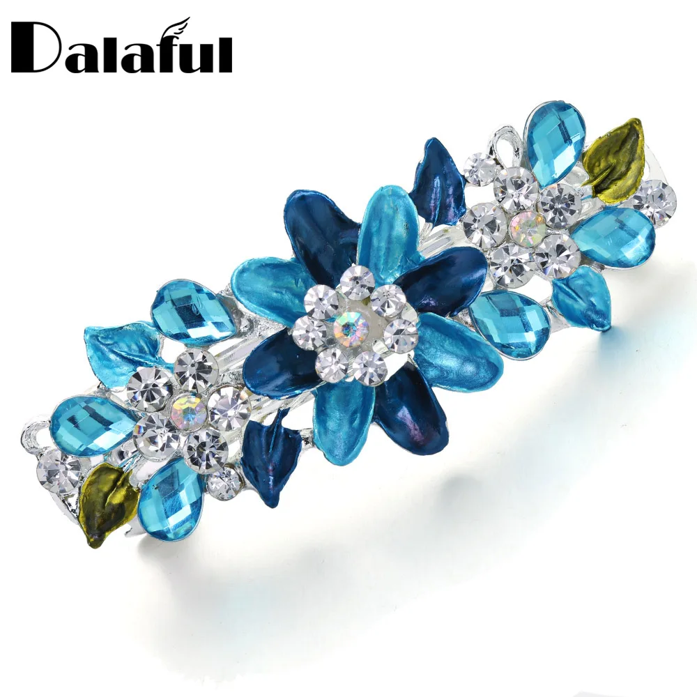 Fashion Crystal Flower Rhinestone Hairpin Enamel Barrettes Girls Hair Pin Accessories Headwear Hair Clip Jewelry Headpiece F165
Fashion Crystal Flower Rhinestone Hairpin Enamel Barrettes Girls Hair Pin Accessories Headwear Hair Clip Jewelry Headpiece F165