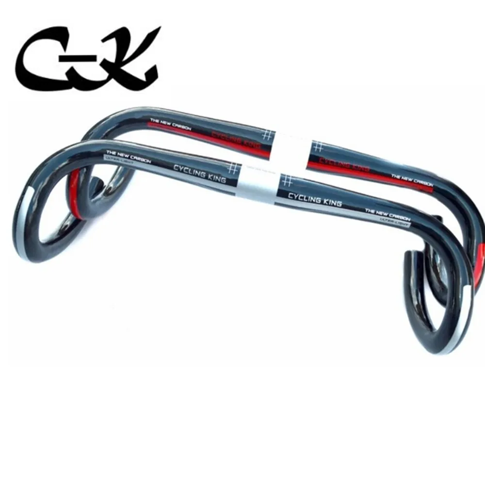 FREE SHIPPING hot sale cyclingking full Carbon road bike handlebar bent bar Bicycle parts suplight bar 176g 31.8*400/420/440mm
FREE SHIPPING hot sale cyclingking full Carbon road bike handlebar bent bar Bicycle parts suplight bar 176g 31.8*400/420/440mm