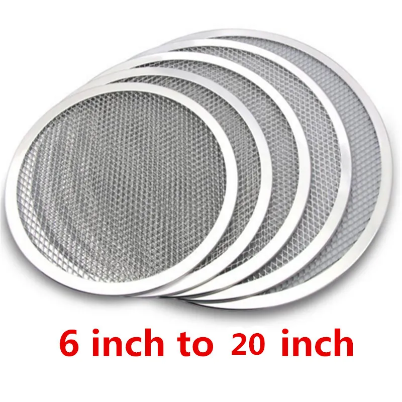 Non stick Pizza Screen Pan Baking Tray Metal Net New Seamless Aluminum Metal Net Bakeware Kitchen Tools Pizza 6-22inch
Non stick Pizza Screen Pan Baking Tray Metal Net New Seamless Aluminum Metal Net Bakeware Kitchen Tools Pizza 6-22inch