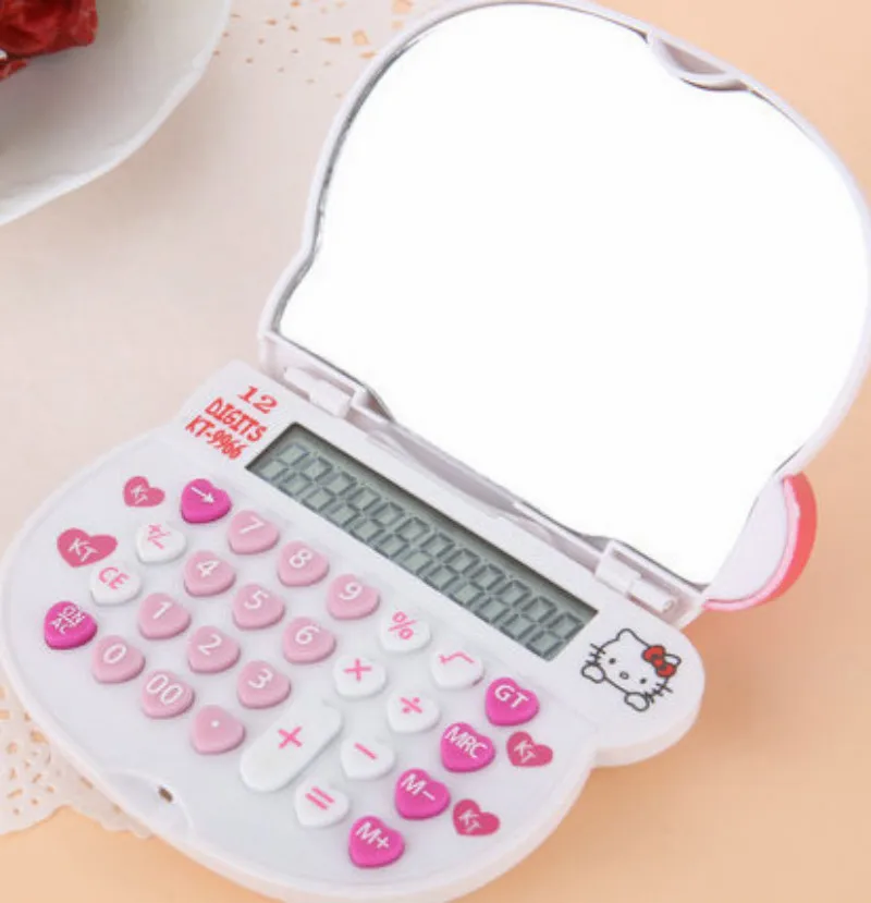 1 Pcs Hot Sale Mini Kawaii Pink Hello Kitty Calculator Electronics Mirror Girls Gifts
1 Pcs Hot Sale Mini Kawaii Pink Hello Kitty Calculator Electronics Mirror Girls Gifts