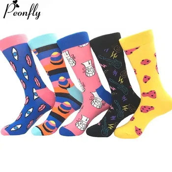 PEONFLY Large Size Long Cotton Men's Socks Funny Bear Dog Banana Hamburger Pineapple Novelty Cool Skate Sock for Men
PEONFLY Large Size Long Cotton Men's Socks Funny Bear Dog Banana Hamburger Pineapple Novelty Cool Skate Sock for Men