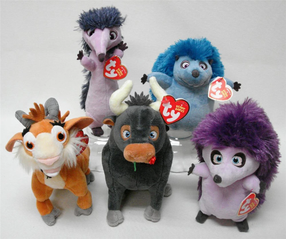 Ty Beanie Babies Plush 6" 15cm Ferdinand Movie Set of 5 Lupe Goat Una Dos Cuatro Hedgehog Ferdinand Bull Stuffed Toy
Ty Beanie Babies Plush 6" 15cm Ferdinand Movie Set of 5 Lupe Goat Una Dos Cuatro Hedgehog Ferdinand Bull Stuffed Toy