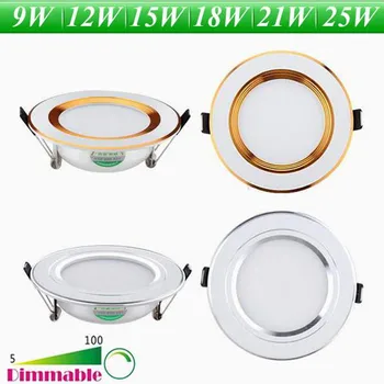 Dimmable Recessed LED Ceiling Light 9W 12W 15W 18W 21W 25W 4-4.5-5-6-7-8 Inch LED Downlights AC 85-265V Restaurant lighting
Dimmable Recessed LED Ceiling Light 9W 12W 15W 18W 21W 25W 4-4.5-5-6-7-8 Inch LED Downlights AC 85-265V Restaurant lighting
