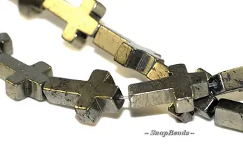 Palazzo Iron Pyrite Gemstones Cross 15X10MM Loose Beads 16 inch Full Strand (90107074-136)
Palazzo Iron Pyrite Gemstones Cross 15X10MM Loose Beads 16 inch Full Strand (90107074-136)