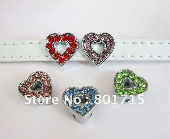 Wholesale 100pcs Mix Color Heart Internal Dia.10mm Full Rhinestone slide Charms can through 10mm Belt Pet Collar Wristband
Wholesale 100pcs Mix Color Heart Internal Dia.10mm Full Rhinestone slide Charms can through 10mm Belt Pet Collar Wristband
