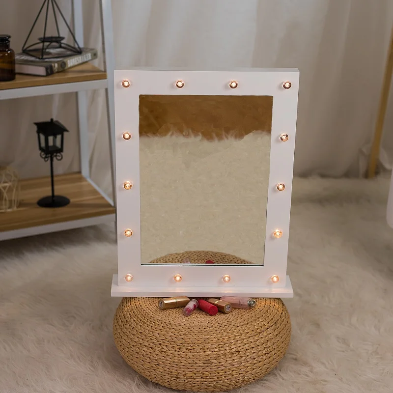 Wooden LED fairy Mirror lights LED Illumination Makeup Professional Vanity battery lamp Health luminous night light gift bedroom
Wooden LED fairy Mirror lights LED Illumination Makeup Professional Vanity battery lamp Health luminous night light gift bedroom