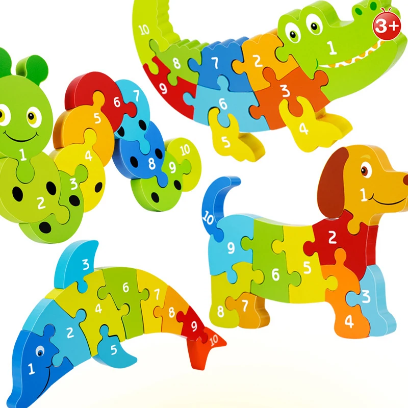 4 Style Children's Early Childhood Educational Cartoon Animal Caterpillar/Crocodile/Dolphin Puzzle Jigsaw Cognitive Wooden Toys
4 Style Children's Early Childhood Educational Cartoon Animal Caterpillar/Crocodile/Dolphin Puzzle Jigsaw Cognitive Wooden Toys